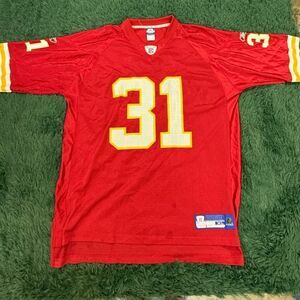 2001 Kansas City Chiefs Priest Holmes Red | White Jersey Sz XL VTG